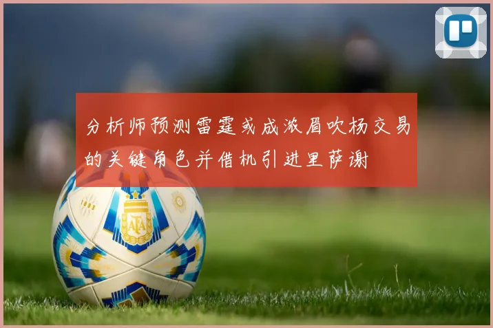 分析师预测雷霆或成浓眉吹杨交易的关键角色并借机引进里萨谢